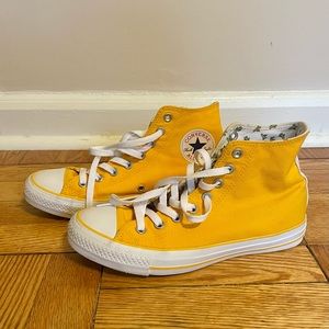 Custom Yellow and Cactus Converse